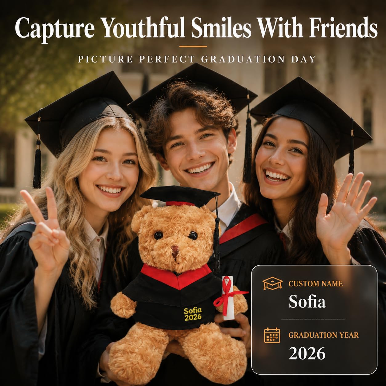 Personalised Photo Bunny Teddy Bear - Image 6