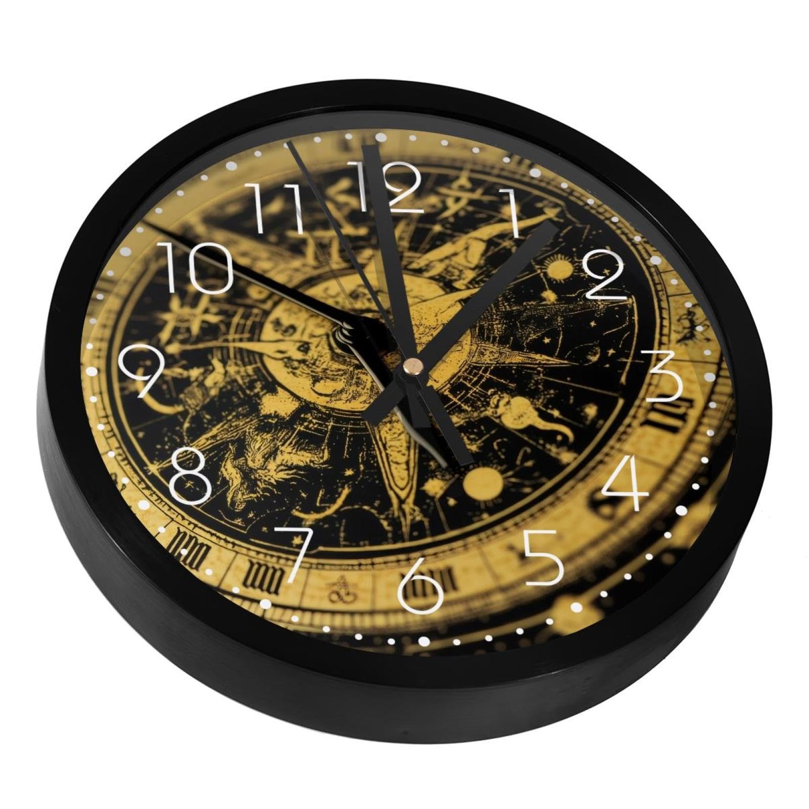 Horloge murale silencieuse à piles pour salon et bureau