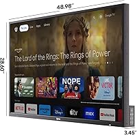 Vista 6 de SYLVOX Televisión al aire libre con barra de sonido y cubierta, Smart QLED TV de 55 pulgadas, 2000 Nit Full Sun, resistente a la intemperie, 4K UHD