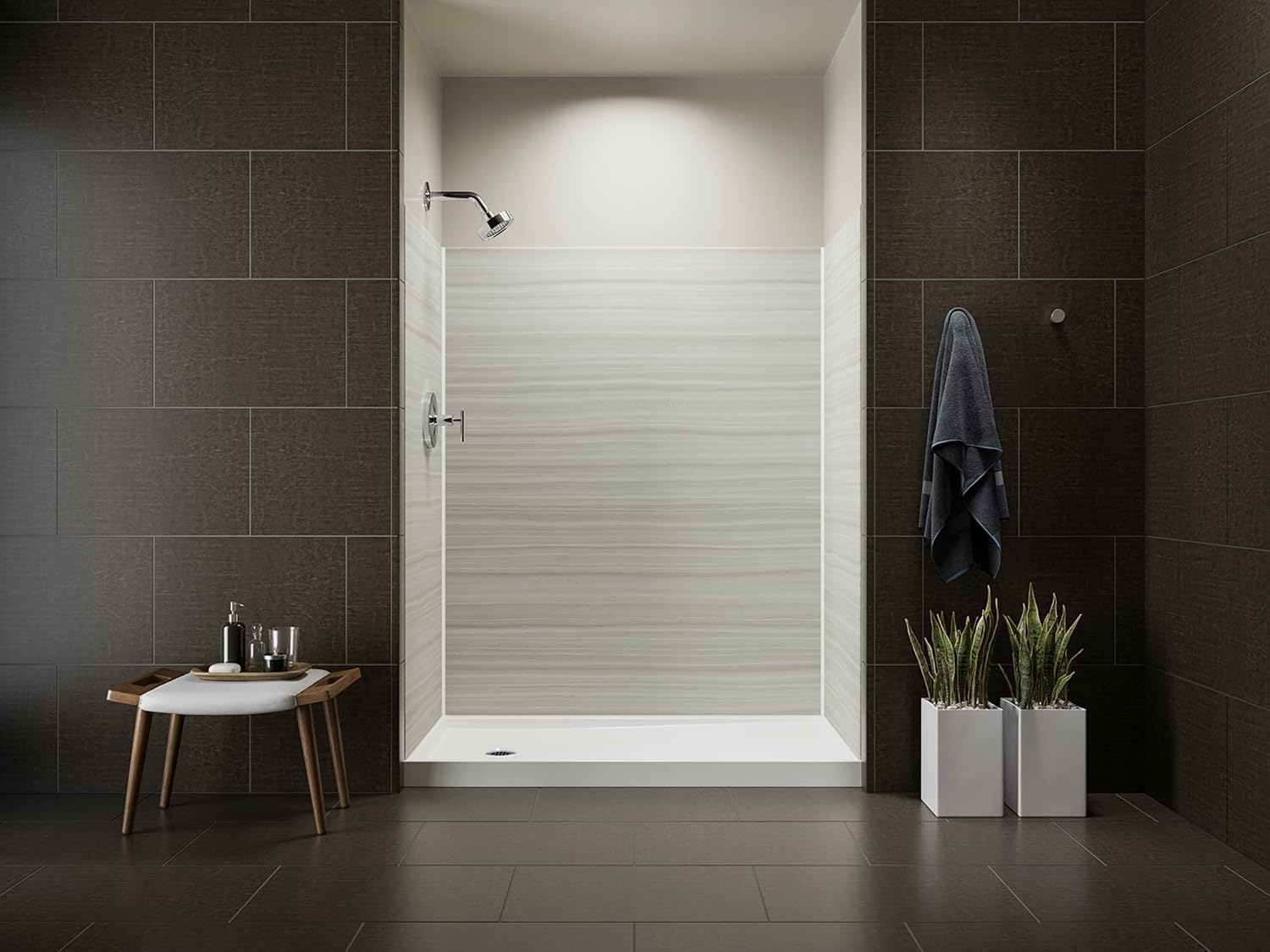 KOHLER 60 x 30 shower base with right-hand drain