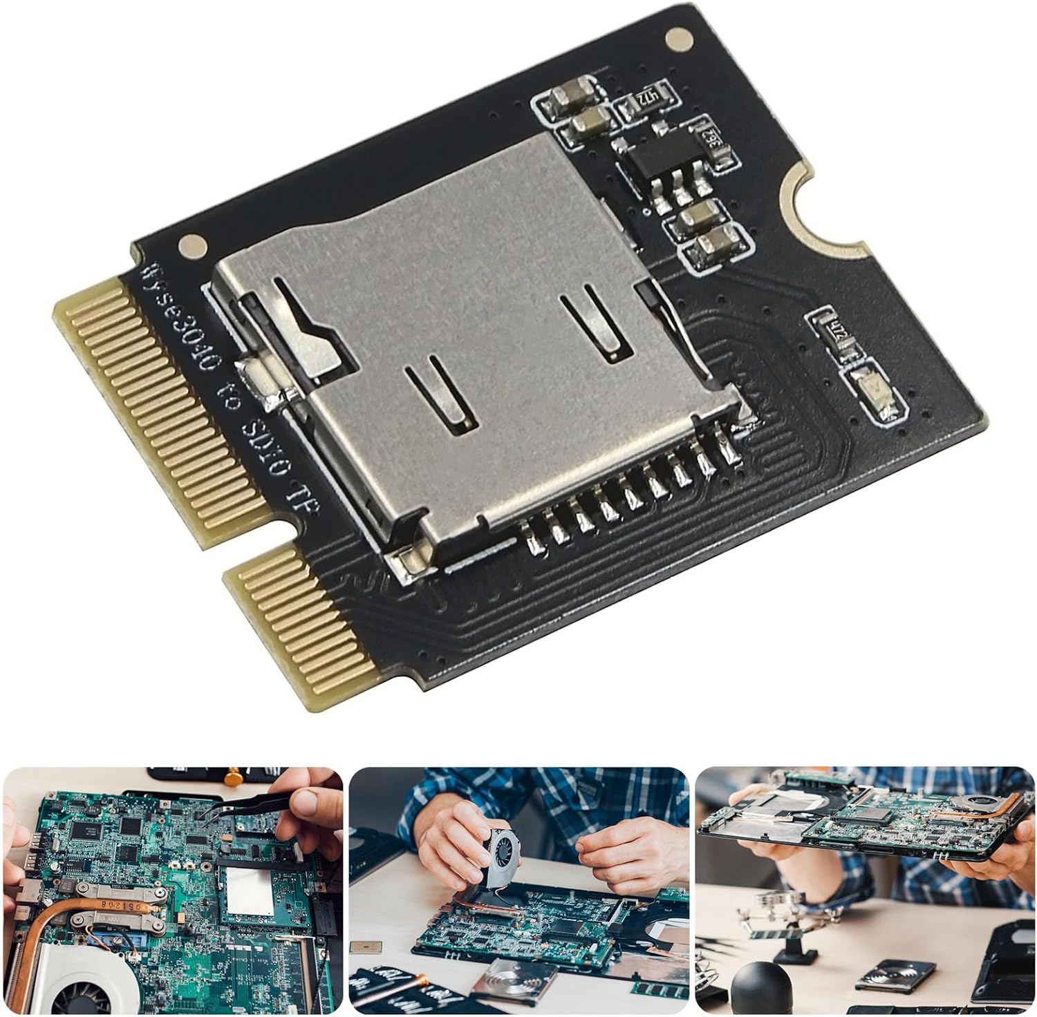 TransFlash Card Reader Module with EMMC 4 Bit for 304 Secure Computer Setups Short Circuits Protections SDIO Mode Transflash Card Converter