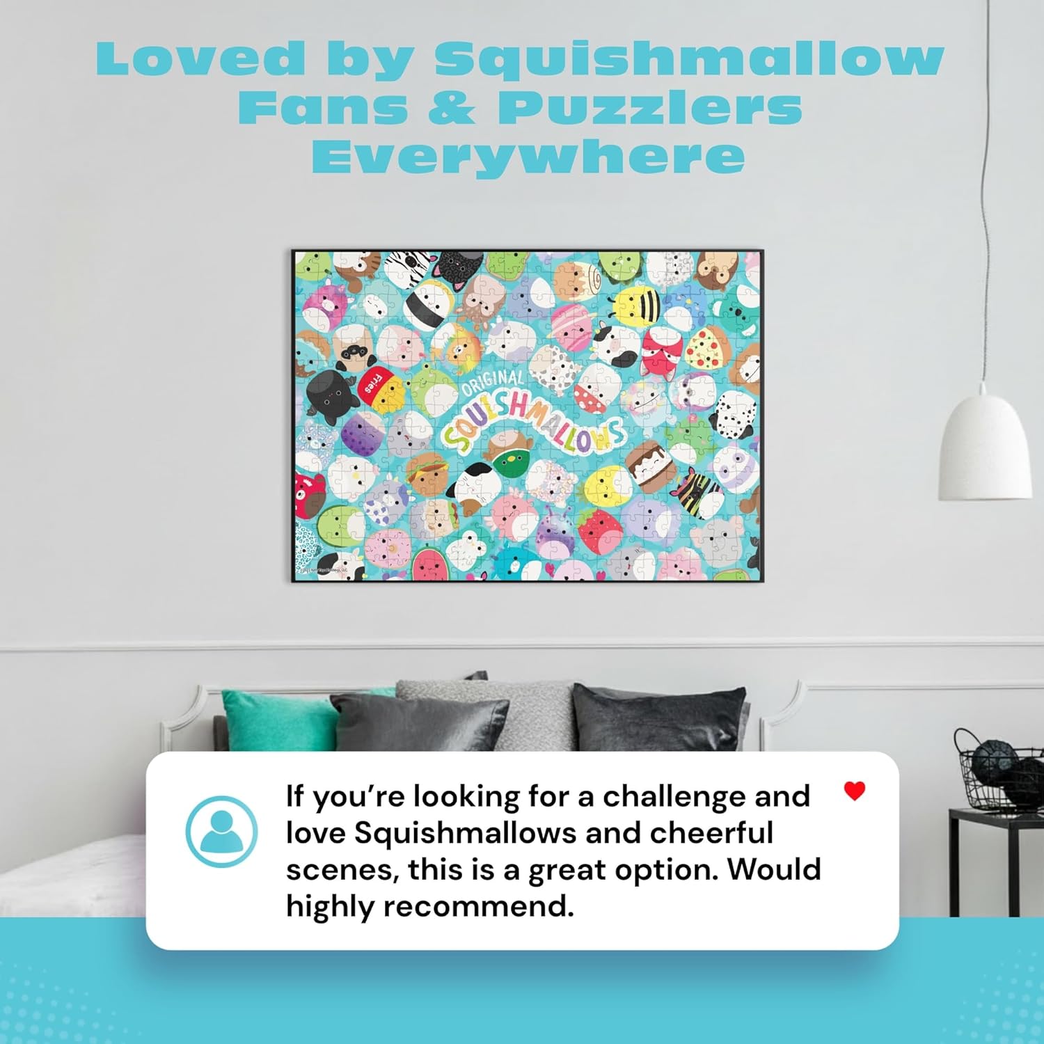 Buffalo Games - Squishmallow Friends 300 Piece Jigsaw for Teens and Adults Colorful Large Pieces Puzzle