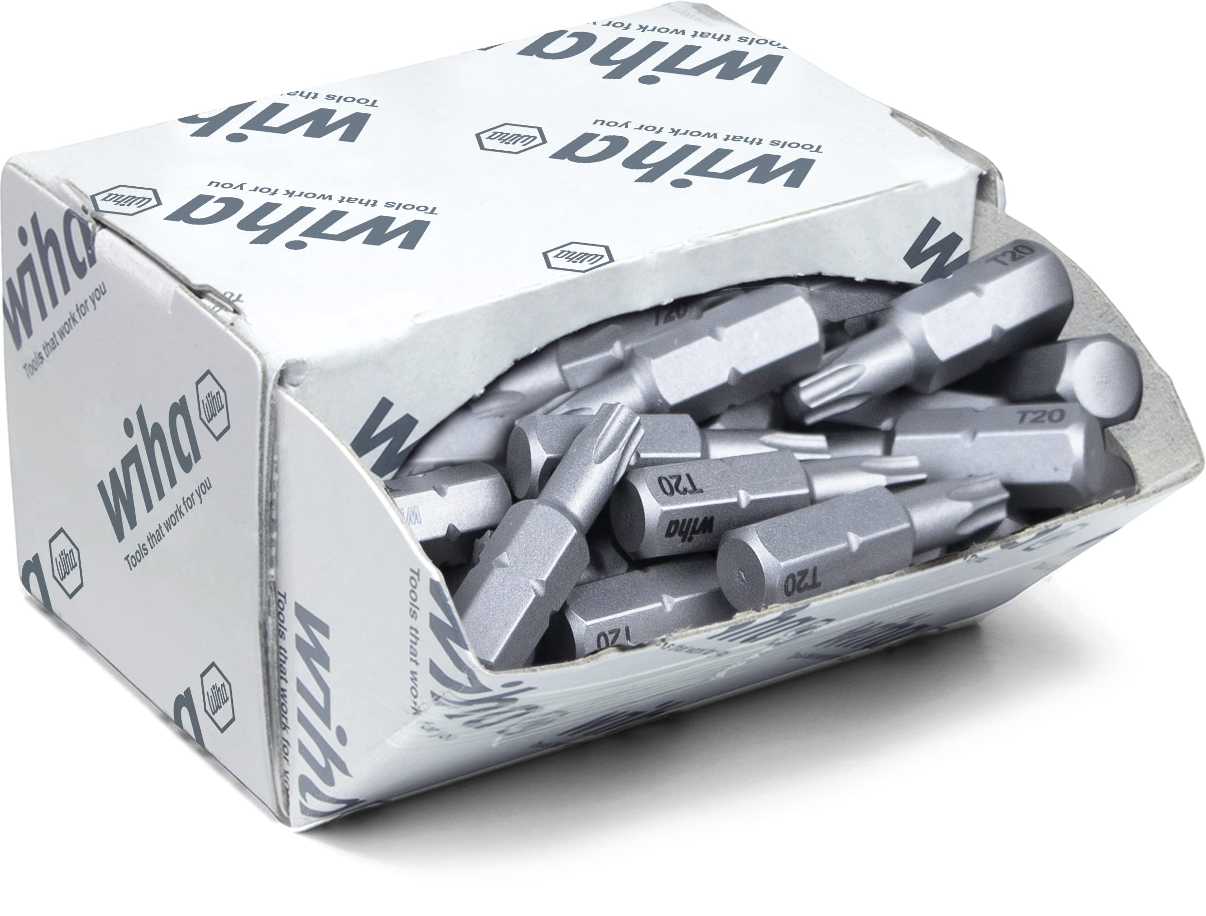 Boîte de 50 Embouts de Vissage TORX T20 - WIHA Standard