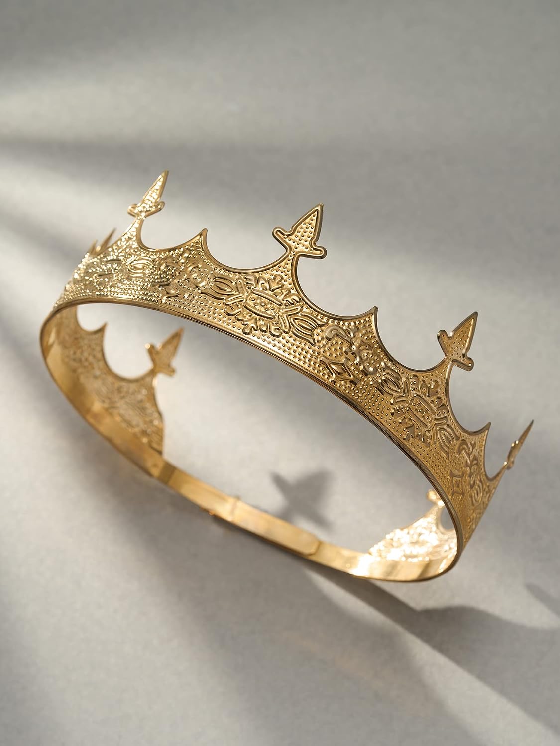 SWEETV King Crown for Men, Crown for Men, Medieval Prince Headband