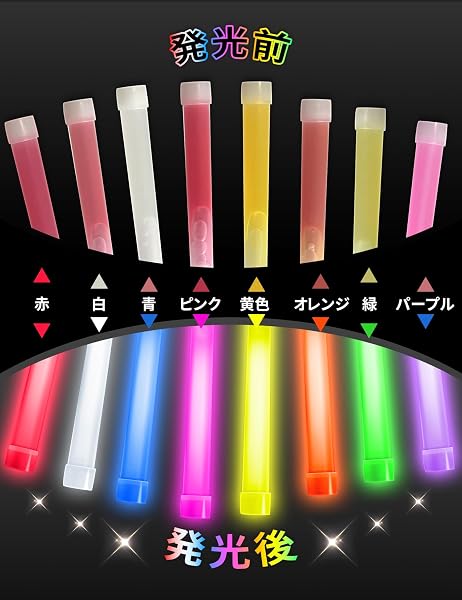 ケミカルライト ペンライト 30本セット 結婚式 ライブコンサート 使い捨て 長時間発光タイプ 夏祭り 学園祭 クリスマス 夜遊び パープル - 3