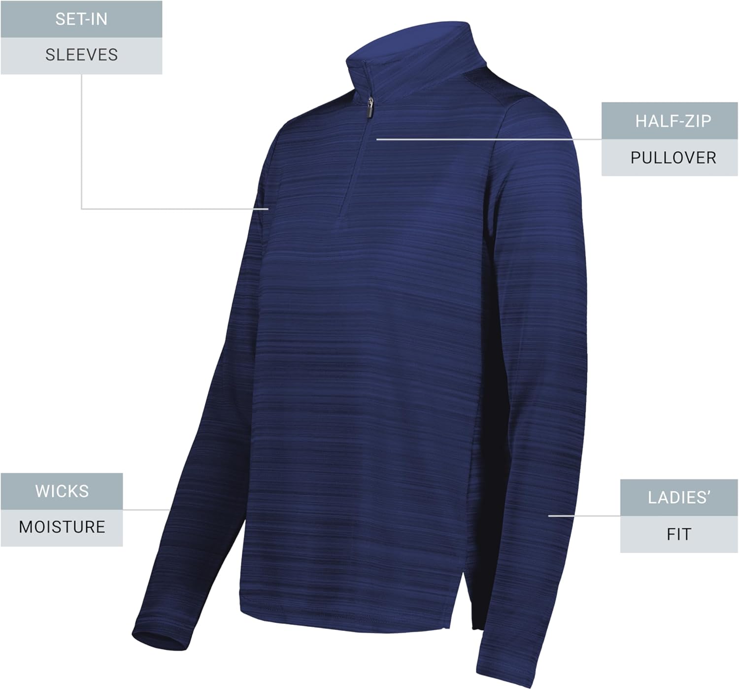 Augusta Sportswear womens Augusta Sportswear Ladies Pursuit 1/2 Zip Pullover - Image 4