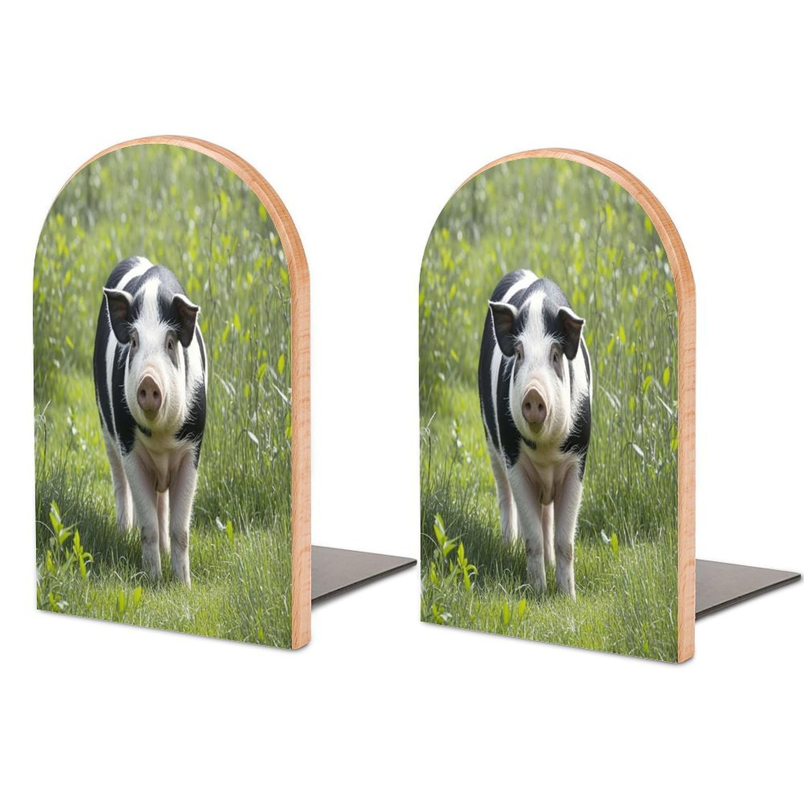 Sujetalibros de madera único tipo artesanía de animal para decoración exclusiva de librerías