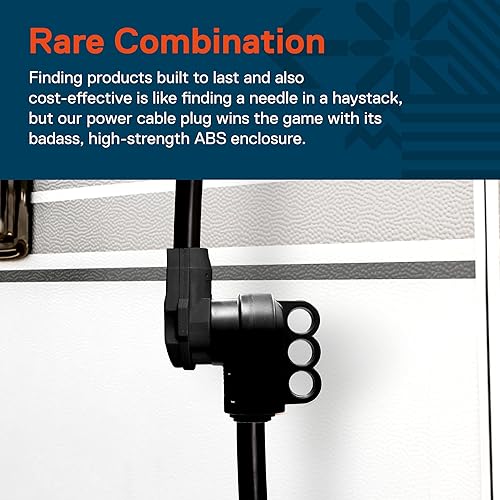 Miniatura 3 de True Mods NEMA 14-50R 125250V 50A Cable de alimentación de RV hembra de repuesto para 63 + 81 AWG 4 cables mango de agarre EZ listado ETL