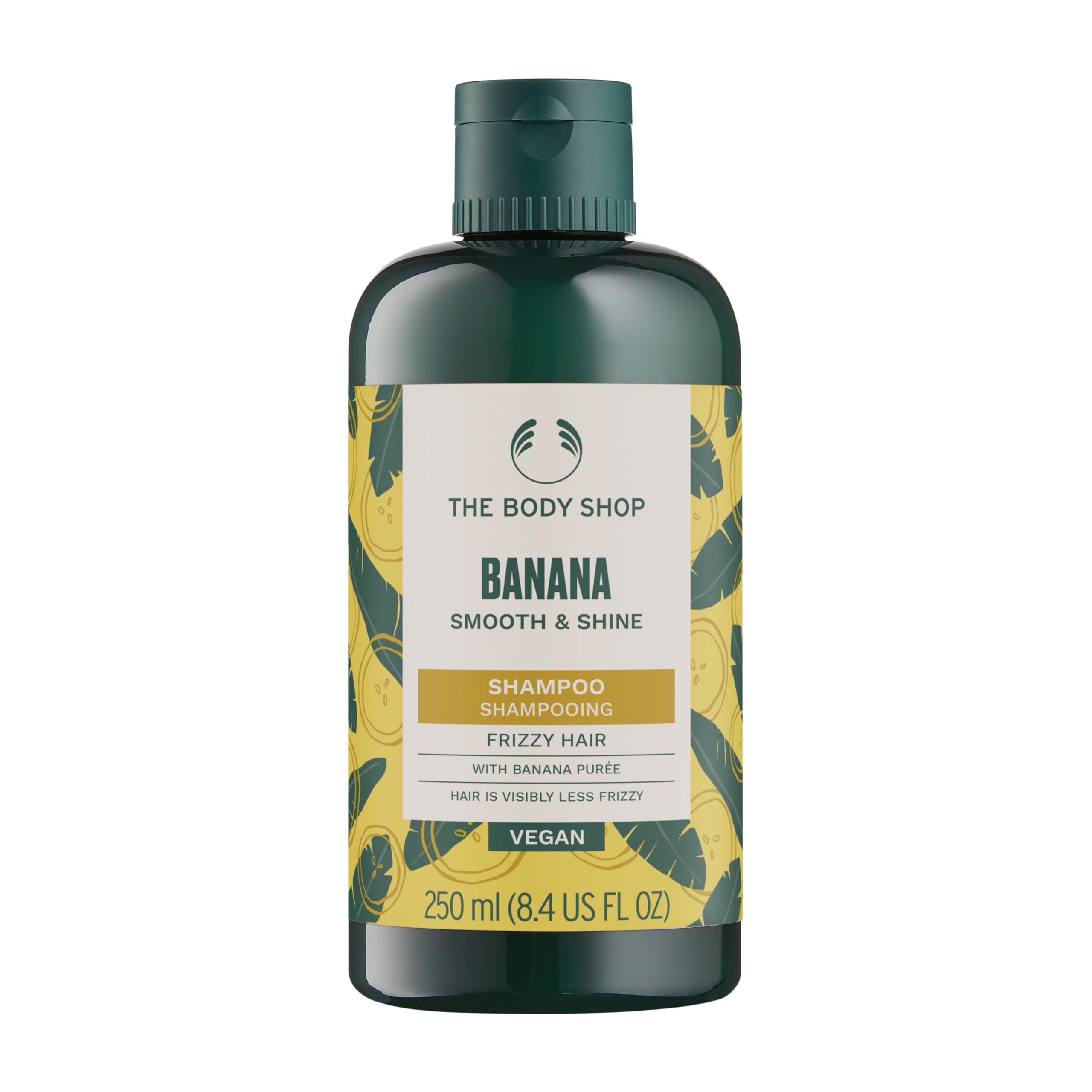 The Body Shop Banana Truly Nourishing Shampoo | Frizz Control for Dry Hair | Natural Shampoo with Banana Puree, 250ml