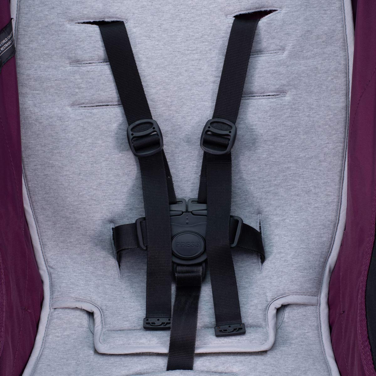 JYOKO KIDS Sitzauflage kompatibel mit Joolz und Baby Jogger City Mini, City mini GT2, City Mini Zip, City Mini Tour Y Joolz. Aus 100% Baumwolle (Stone Grey)