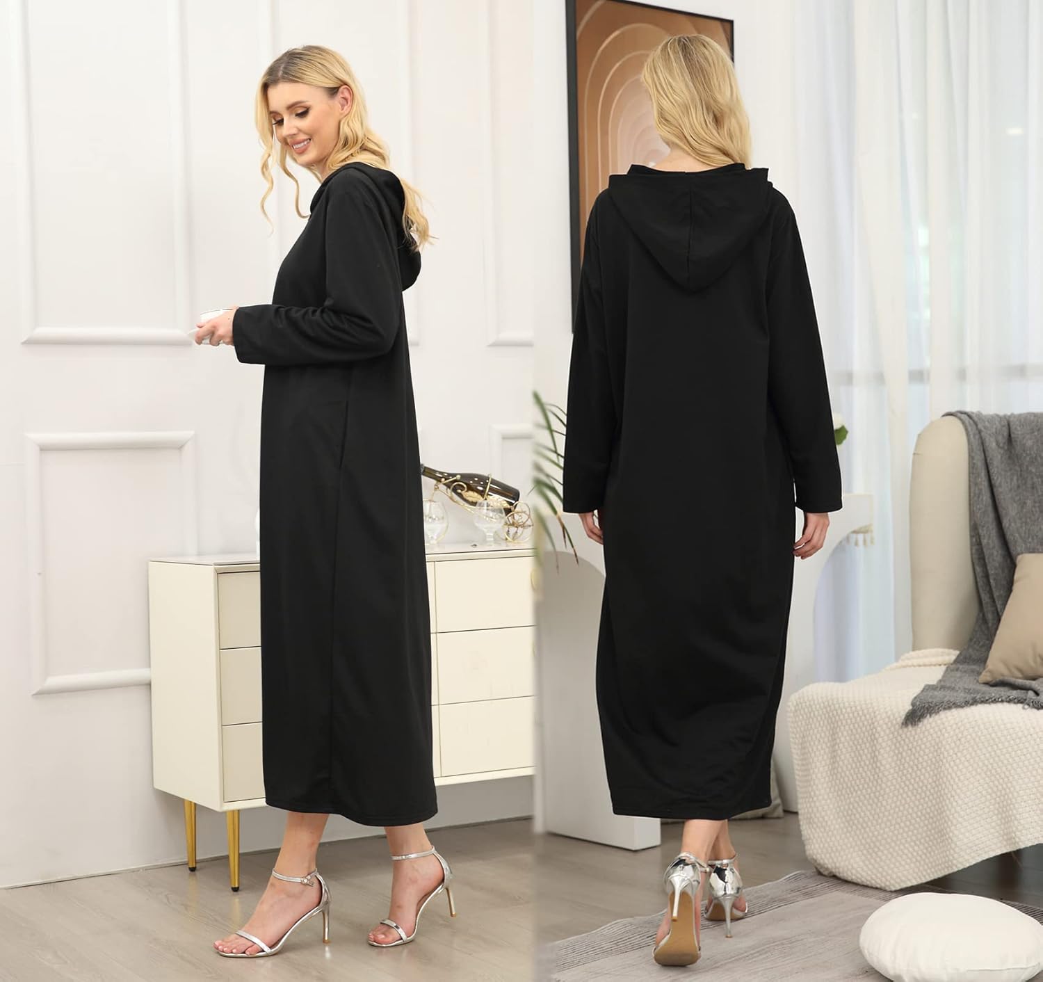 Roupões femininos com zíper casaco longo com capuz moletom longo roupão de banho loungewear camisola macia com bolsos em promoção! Veja a oferta e mais achadinhos de Moda íntima 4 Hoje é o melhor dia para comprar Roupões femininos com zíper casaco longo com capuz moletom longo roupão de banho loungewear camisola macia com bolsos com aquele preço maroto! Promoção! Aproveite a oferta! 4