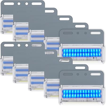 Amazon Aluba トラックマーカーランプled ２４v １０個セット トラック トレーラー マーカーランプ サイドマーカー ライト サイドマーカーled 大型トラック 車用 防水 角型 青 ウィンカー サイドマーカー 車 バイク