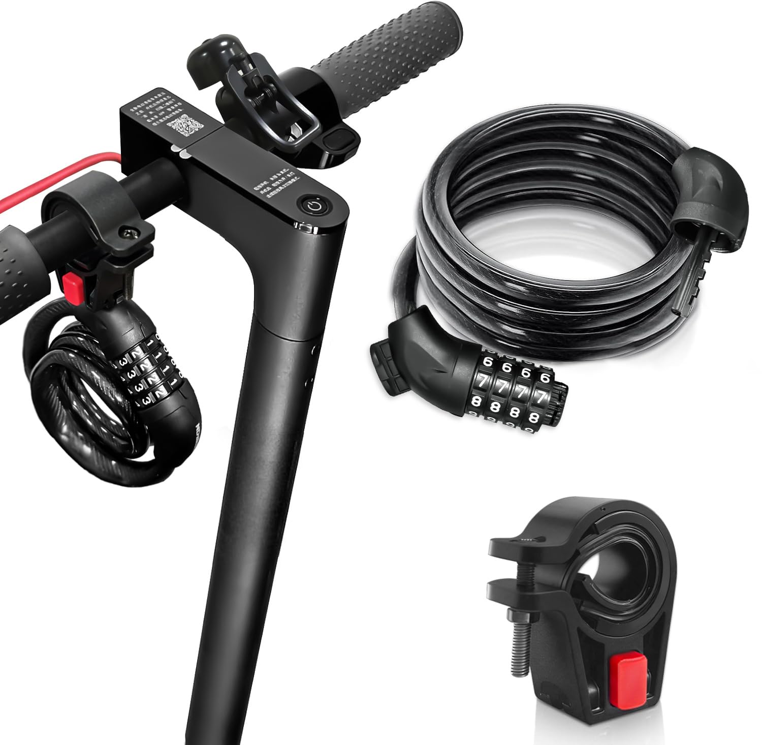 Amazon.com : NDakter Bike Lock, 4FT Electric Scooter Combination