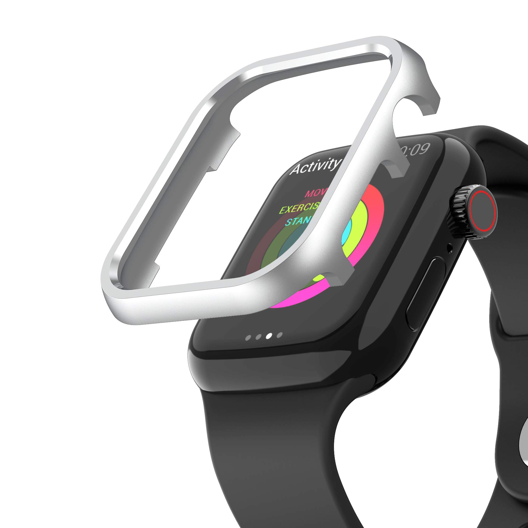 MXFDOKD Metall Hülle Kompatibel mit Apple Watch Series 9 41m