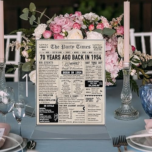 Miniatura 4 de Regalos de cumpleaños número 70 para hombres y mujeres, ideas de tarjetas de aniversario para abuelo y abuela, decoraciones de cumpleaños 70 para