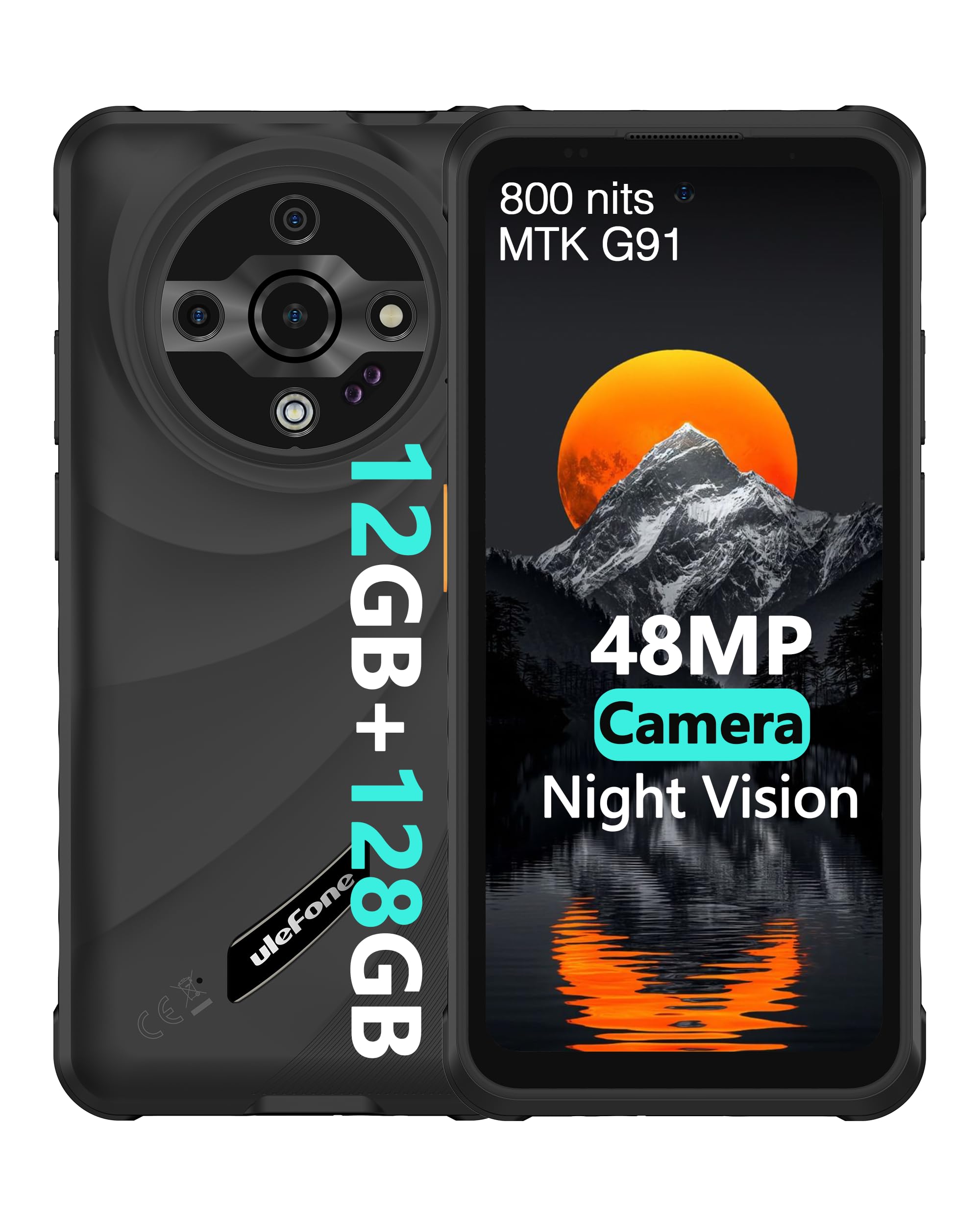 ultraleggero smartphone resistentissimo ulefone armor x31nero 6.56 pollici 48mp