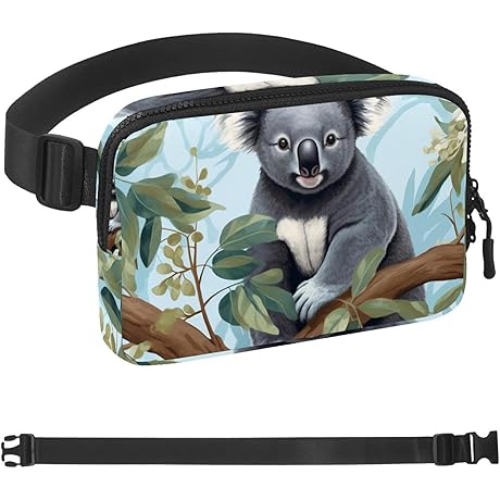 Floral Print Fanny Pack Crossbody Bag for Men and Women