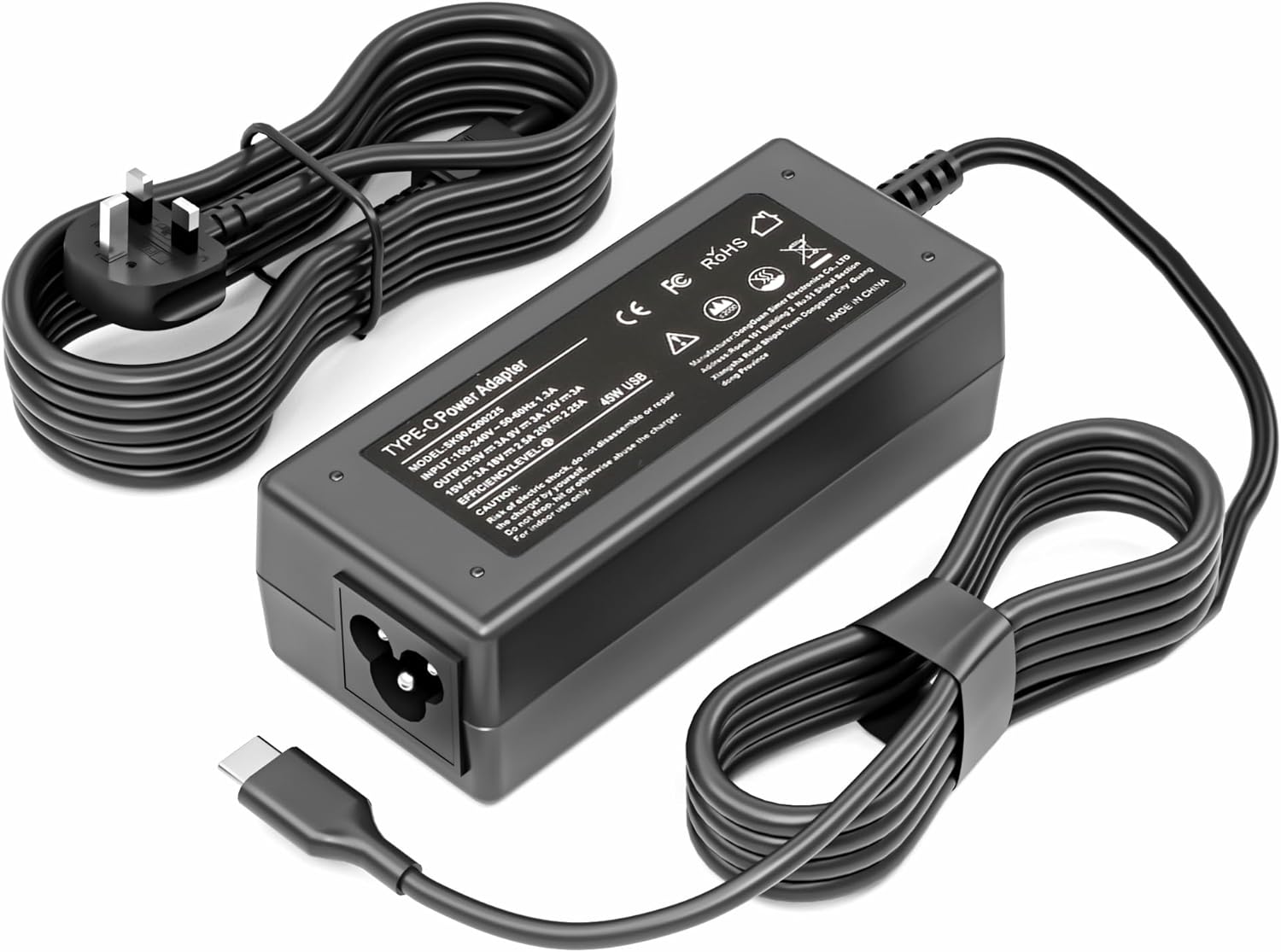 45W USB C Laptop Charger Compatible with HP, Dell, Acer, Lenovo,Samsung, Asus, Google Chromebook X360 11 13 14 14A HP Spectre X360 13 Elite X2 Power Cord