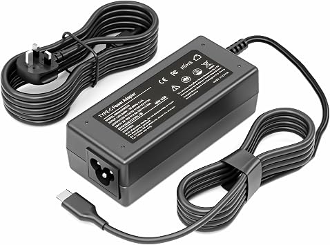 45W USB C Charger Compatible with HP, Dell, Acer, Lenovo, Samsung, Asus,Google Chromebook X360 11 13 14 14A HP Spectre X360 13 Elite X2 Power Cord