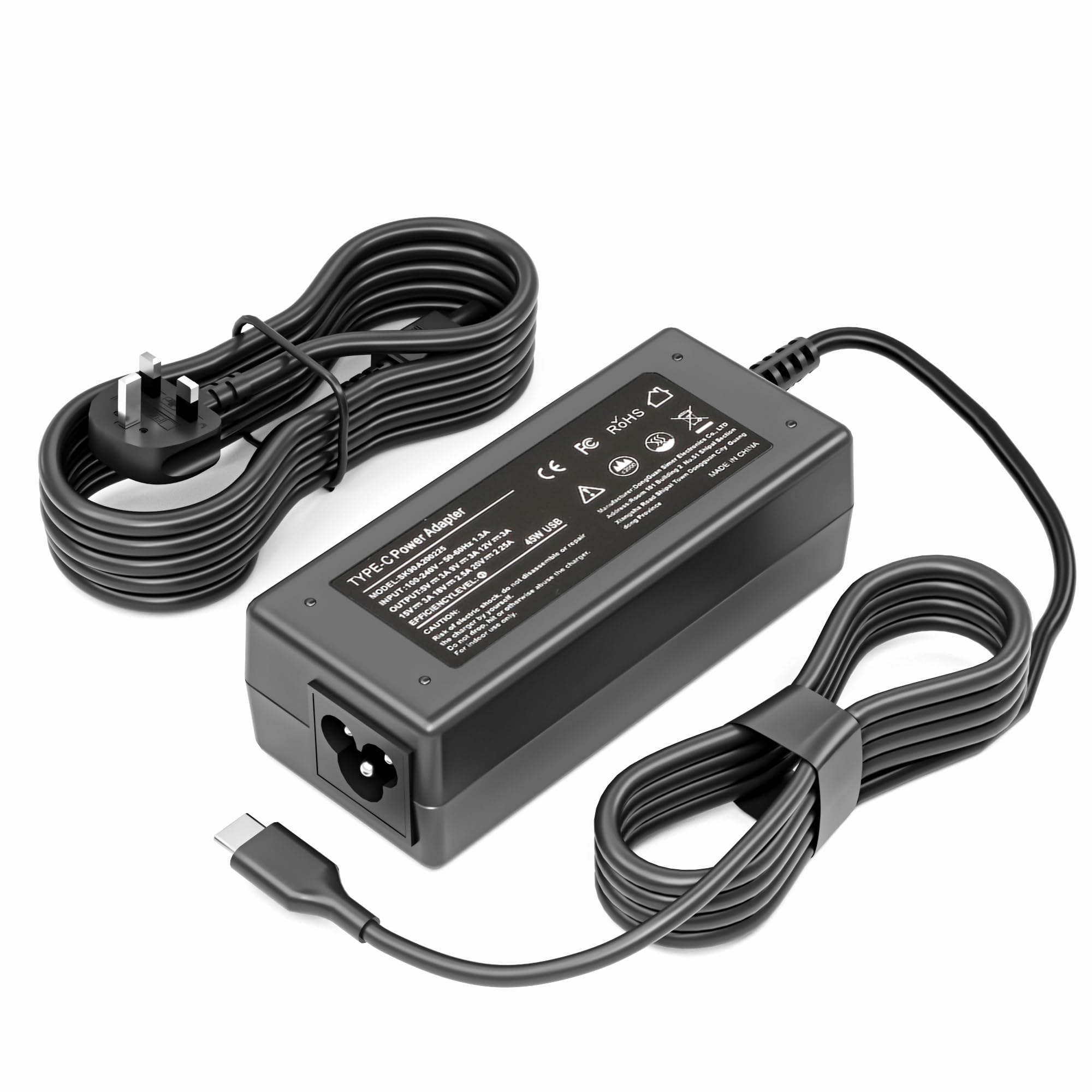 45W USB C Charger Compatible with HP,Dell, Acer, Lenovo,Samsung, Asus,Google Chromebook Type C Laptop Charger,Hp Chromebook X360 11 13 14 14A HP Spectre X360 13 Elite X2 Power Cord