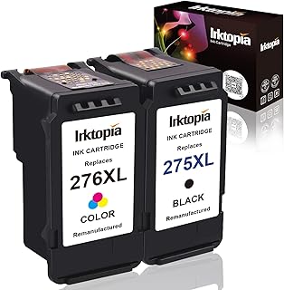 Inktopia Ink Cartridges Replacement for Canon 275XL 276XL 275 276 Combo Pack PG-275 XL CL-276 XL PG275 CL276 for Canon Pix...