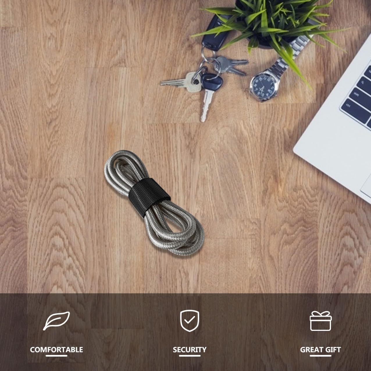 HOMSFOU 20rollen Klett Kabel Organizer Mit Wiederverwendbaren Selbstklebenden Tape Kabelbändern Für Effektives Kabelmanagement Und Ordnung Im Büro Und Zuhause