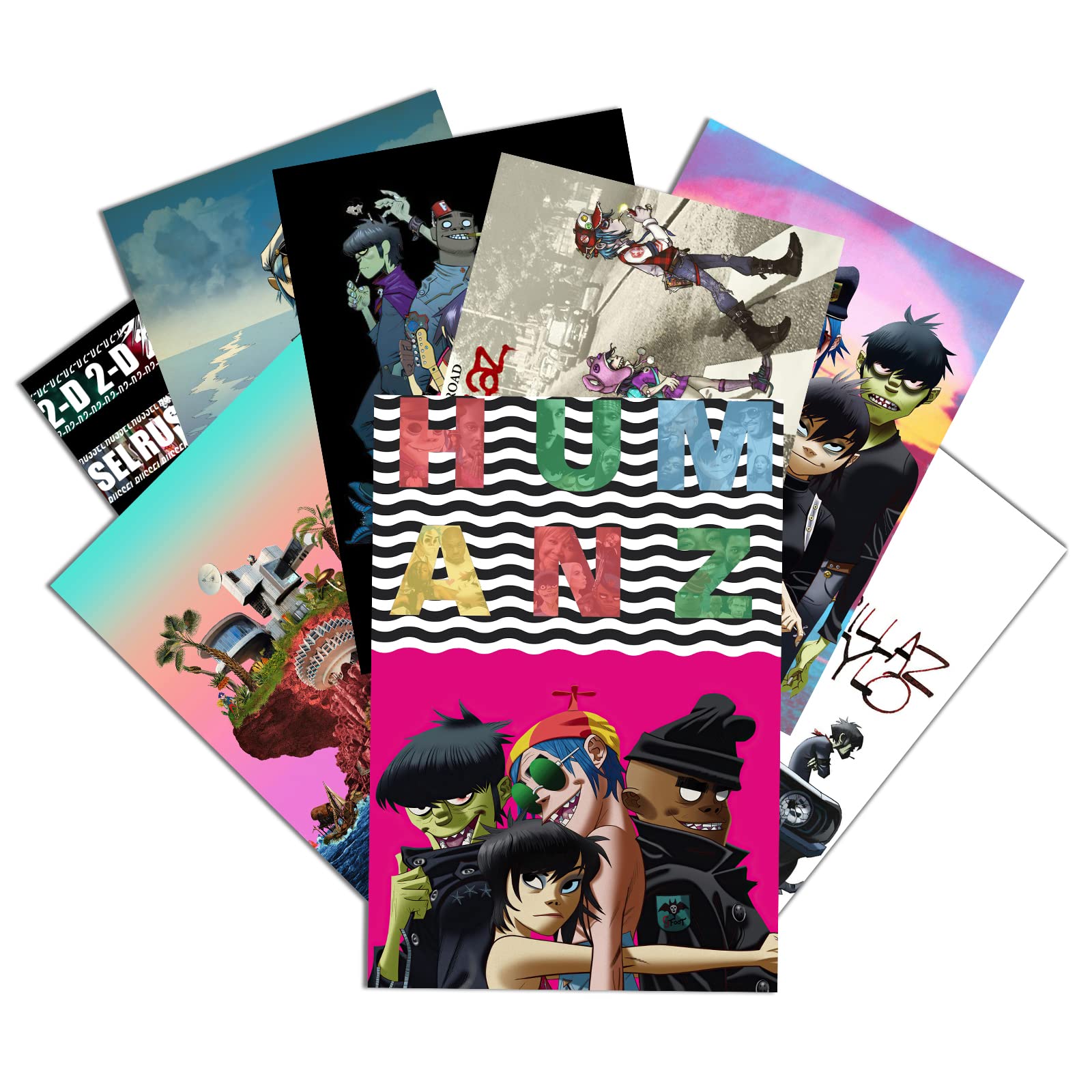 GTOTd Music Band Wall Posters (8 Pack) 11.5" x 16.5' Gifts Music Merch Unframed Version HD Printing Poster for Room Club Wall Art Decor.