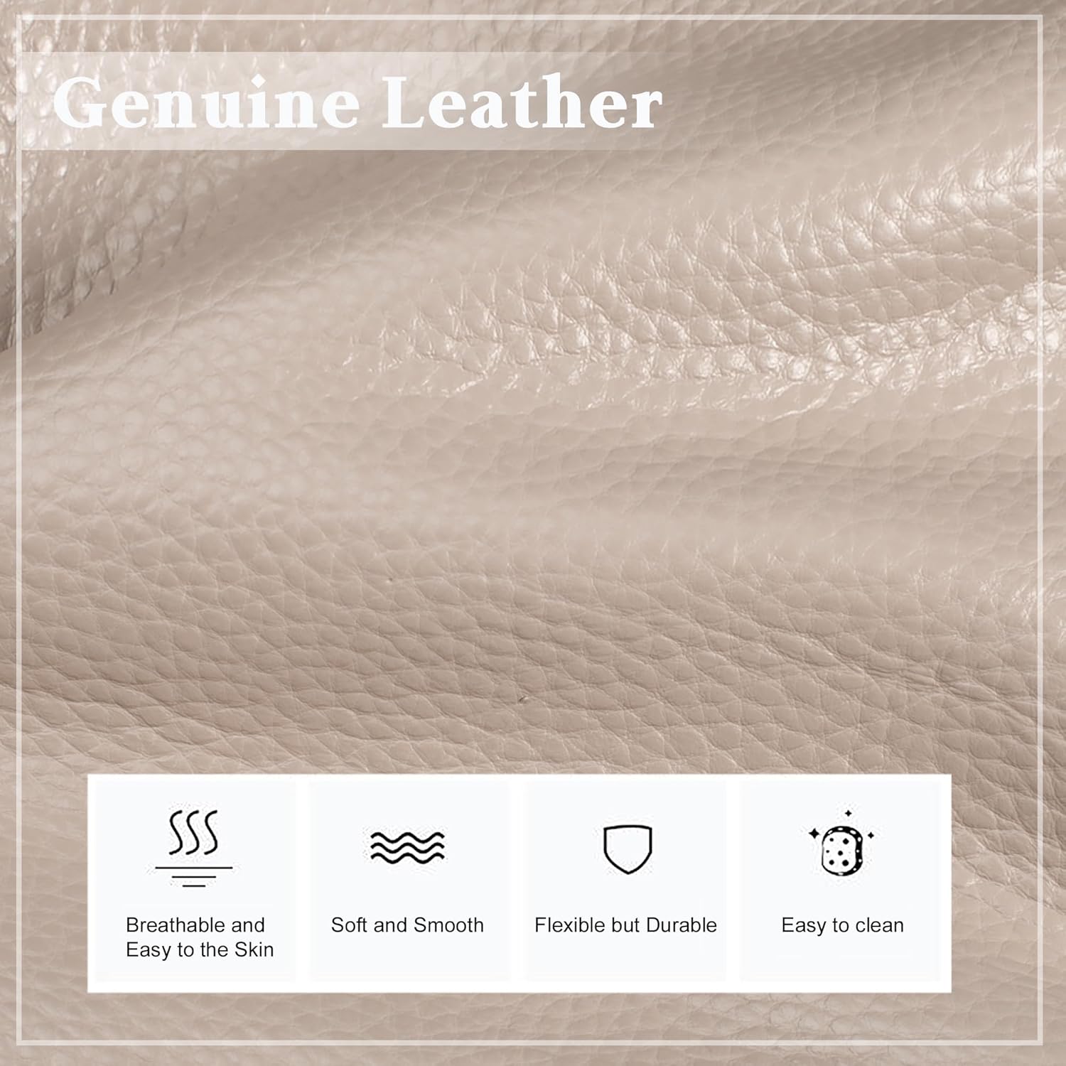 befen Genuine Leather Crossbody Purses for Women, Woman Medium Pocketbooks Shoulder Bags Handbags with Multi Zipper Pockets - Image 7