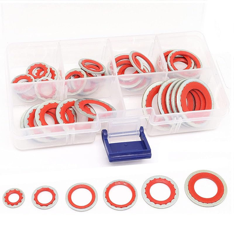 Kit de Arruelas de Vedação do Ar-Condicionado Automotivo YuGtcen 15-32241 – 30 unidades