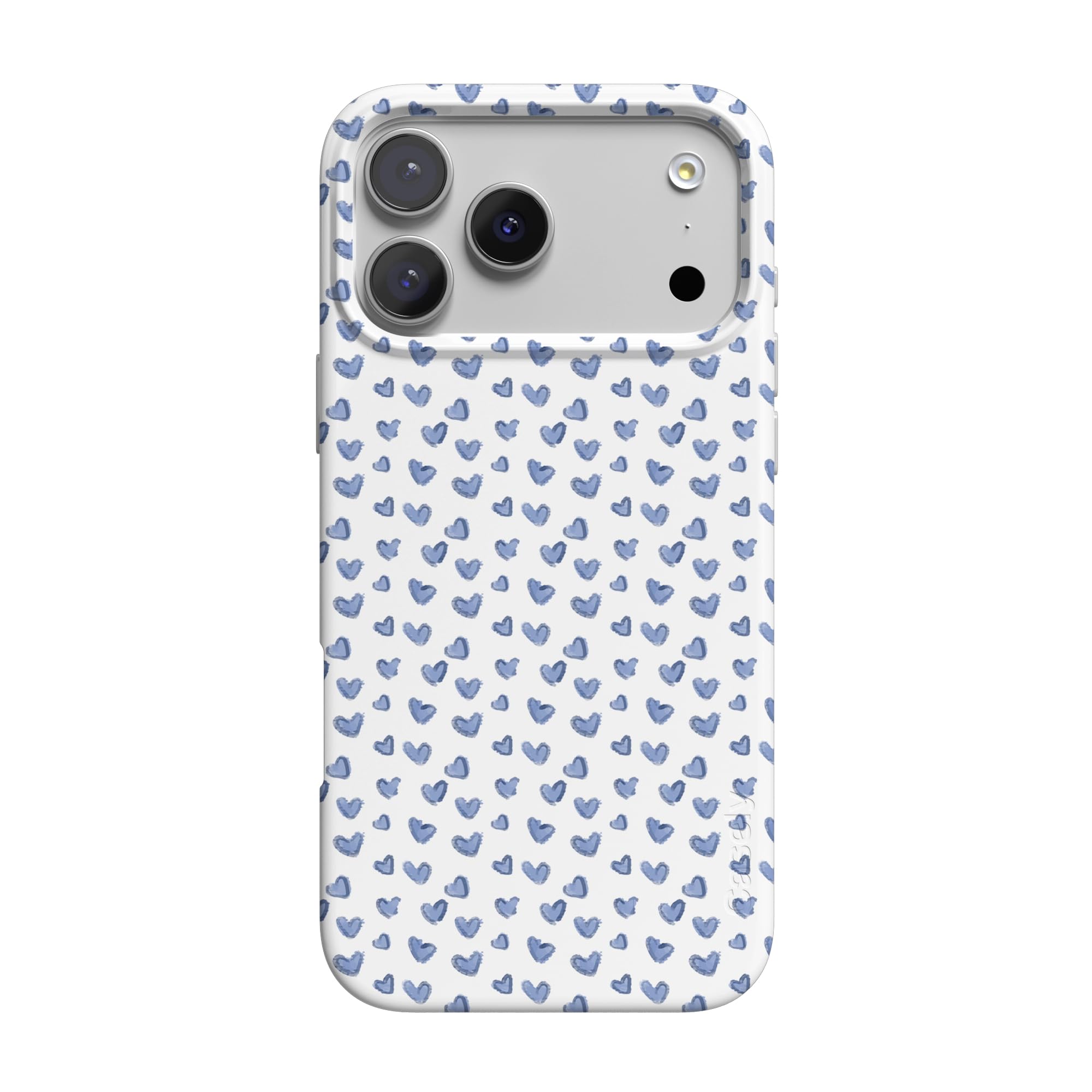 Coque iPhone 17 Pro coeurs bleus Casely style quotidien - 8