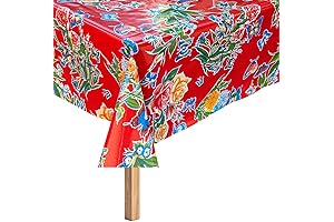 Mexican Oilcloth Tablecloth for Rectangle Tables