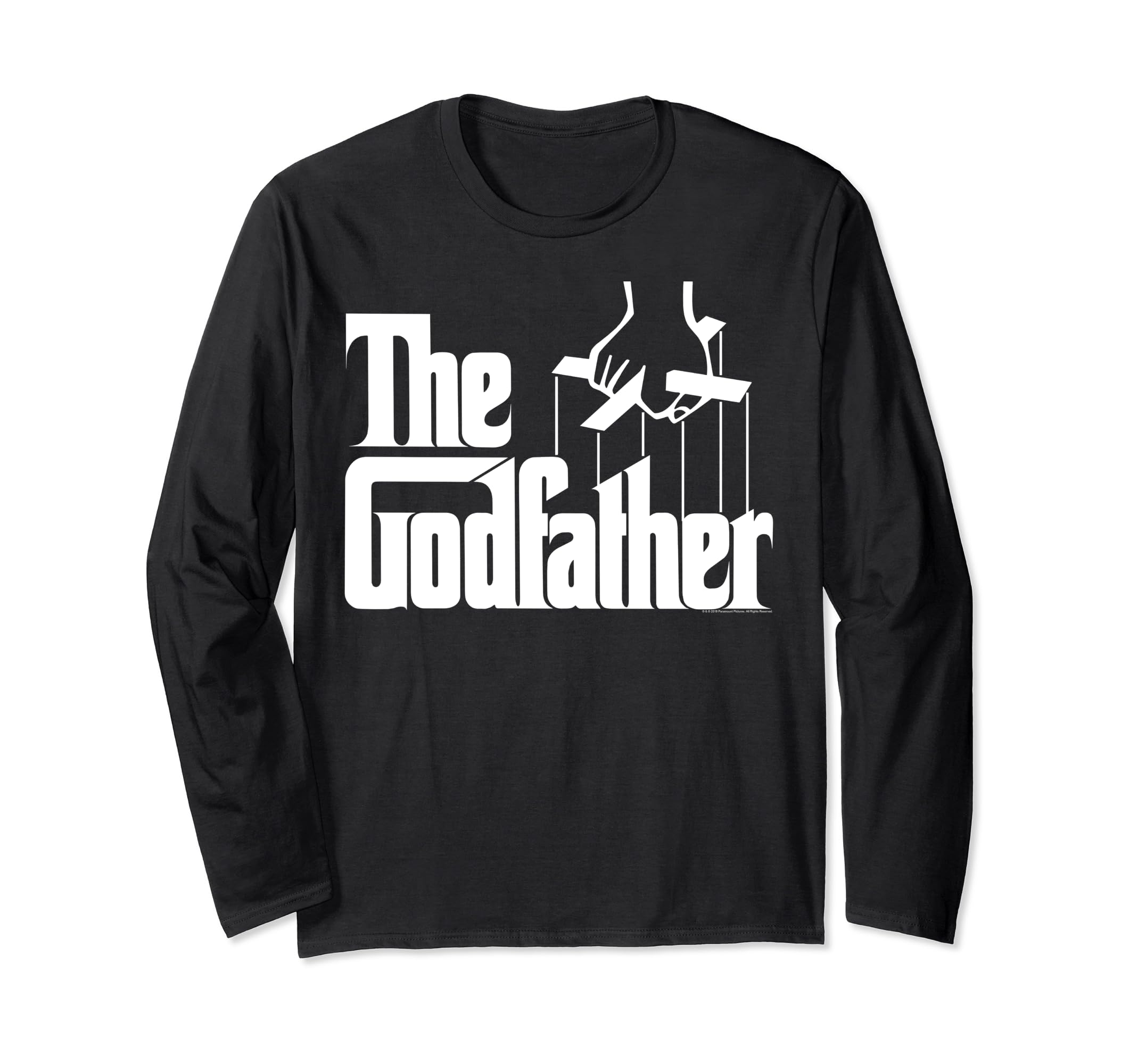 The Godfather Original White Title Logo Long Sleeve T-Shirt