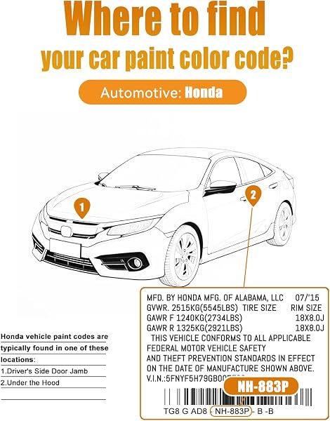 Platinum White Pearl NH-883P Compatible with Honda 2-in-1 Touch Up Paint Pen Ultimate Car Scratch Repair Kit,Quick Fix Rust-Resistant and Long-Lasting Paint Scratch Remover - 2