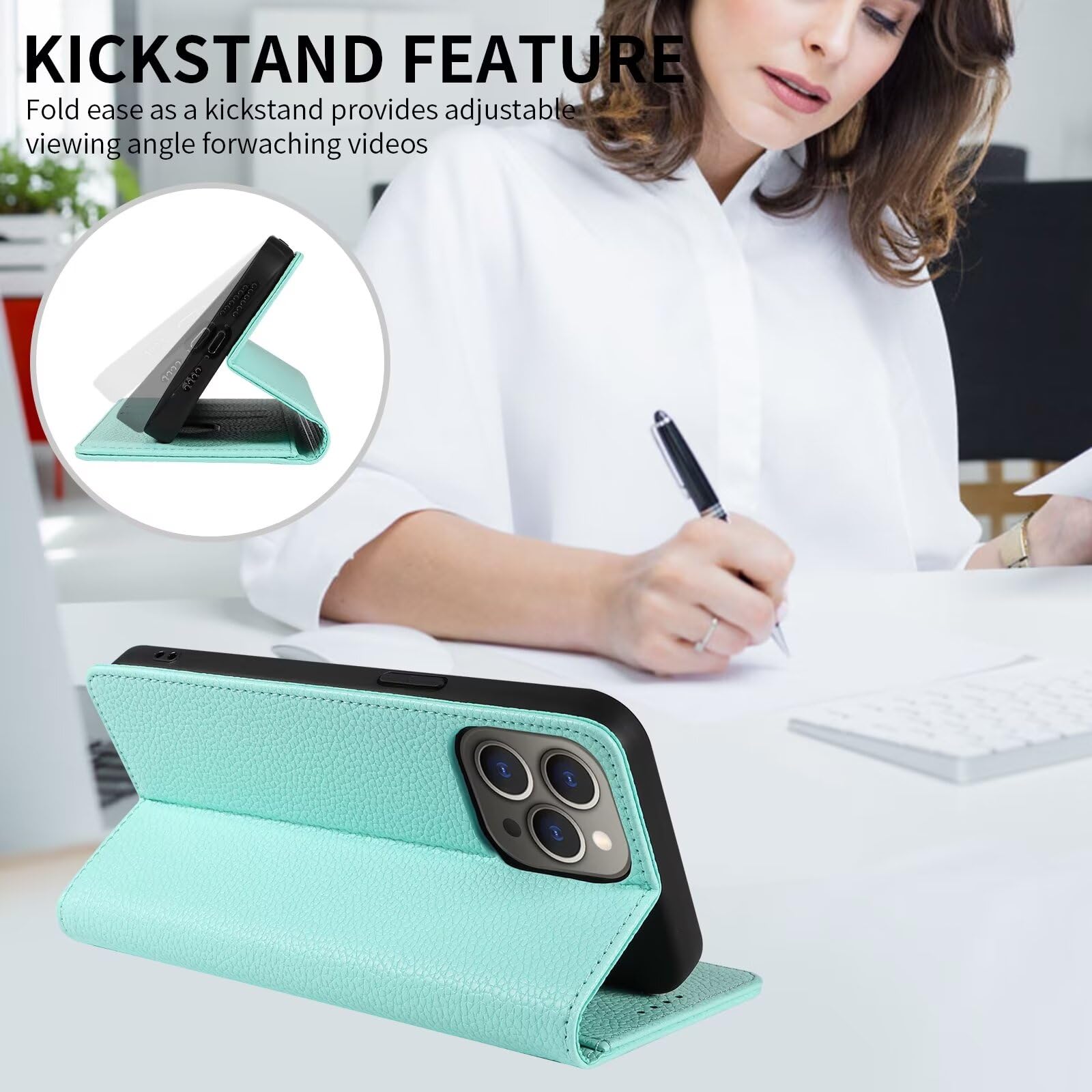 Custodia Flip In Pelle Con Portafoglio E Supporto Per OnePlus 9, 8 Pro, 8T &ndash; Protezione 360&deg;