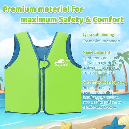 Miniatura 3 de Vine Chaleco de natación para niños pequeños, chaleco de entrenamiento para aprender a nadar, chaleco de entrenamiento para niños y niñas