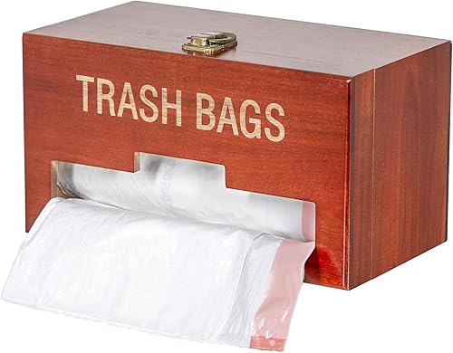 Dispensador de bolsas de basura Dispensador de bolsas de basura montado en la pared Soporte de rollo para encimera, almacenamiento y organización