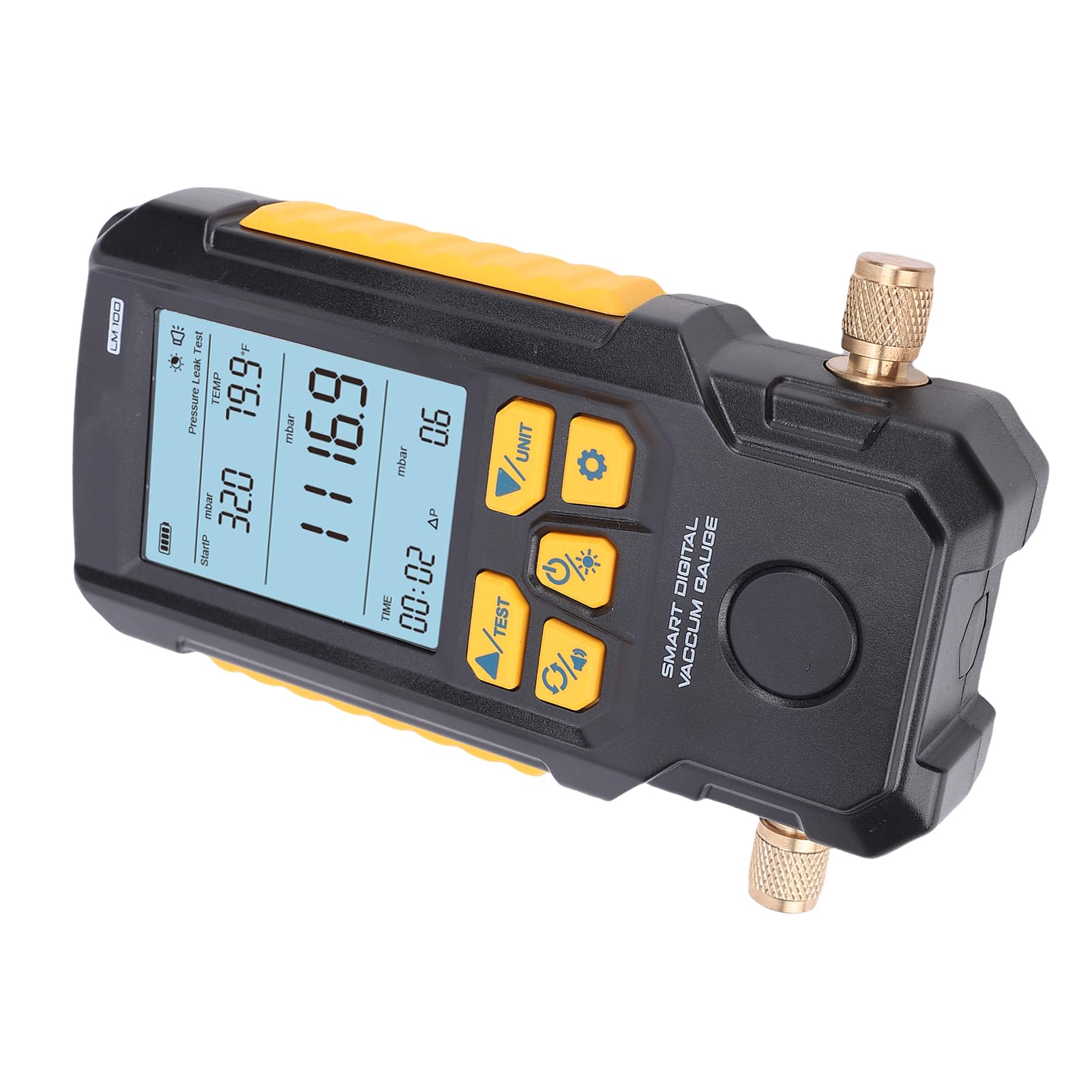 Medidor de Vacío Digital con Sensor Preciso para Pruebas de HVAC y Detección de Fugas de Presión - Rango de Medición de 0-2000 Mbar