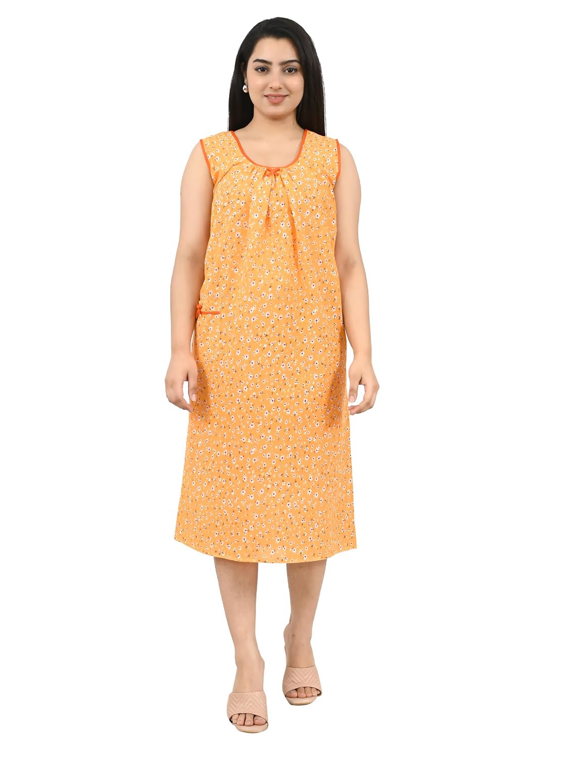 Miavii Creation Cotton Nighty Short Sleeves, Night Dress for Women(Sleeveless) - Review, Price and Buying Guide