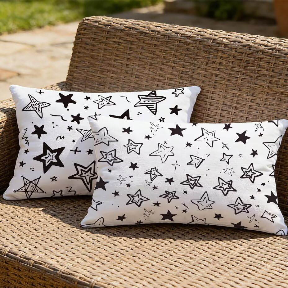 Housse de coussin extérieur imperméable 80x100 pour canapé de patio blanc