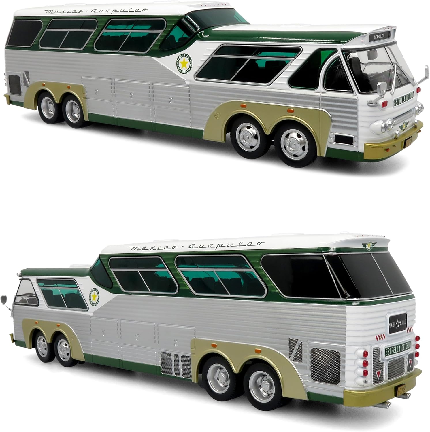 Iconic Replicas 1:87 Prevost H3-45 Coach: Landline/United Airlines - 1:87 Scale (HO)