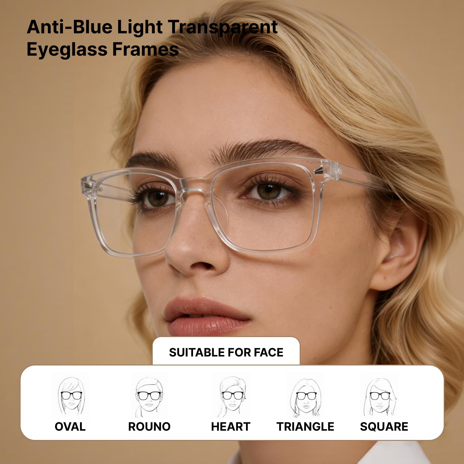Gafas Filtro Luz Azul Gafas de Ordenador Gaming, Súper Ligeras Gafas Luz Azul PC con Bloqueo UV Azul, Reducción de la Fatiga Ocular, Lentes HD para Móvil Televisor, Moda para Mujer Hombre — view 4