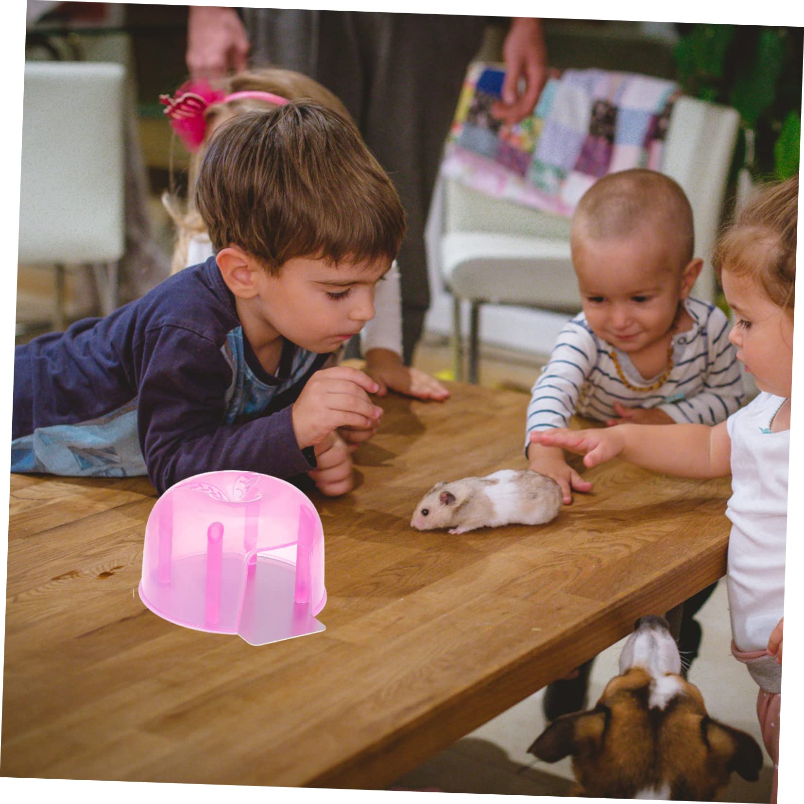 CORHAD 2Pcs Hamster House Mini Cooling Hut Summer Pet Shelter for Small Animals Like Kittens Bunnies and Chinchillas Safe Plastic Design