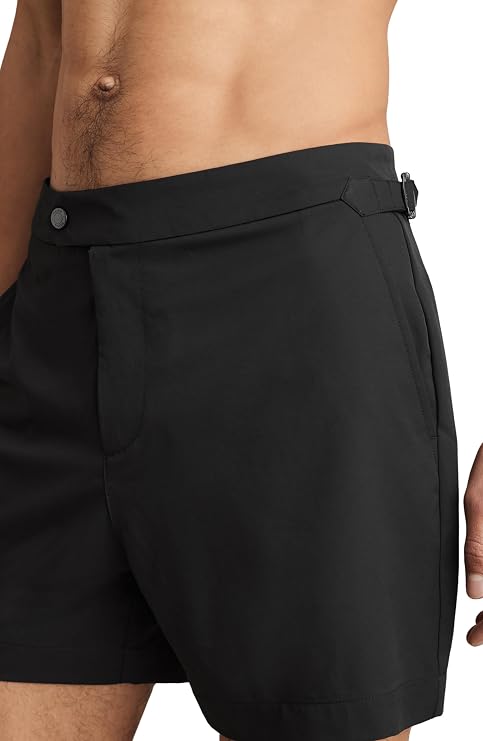 REISS Mens' Sun Side Adjuster Plain Swimshort
