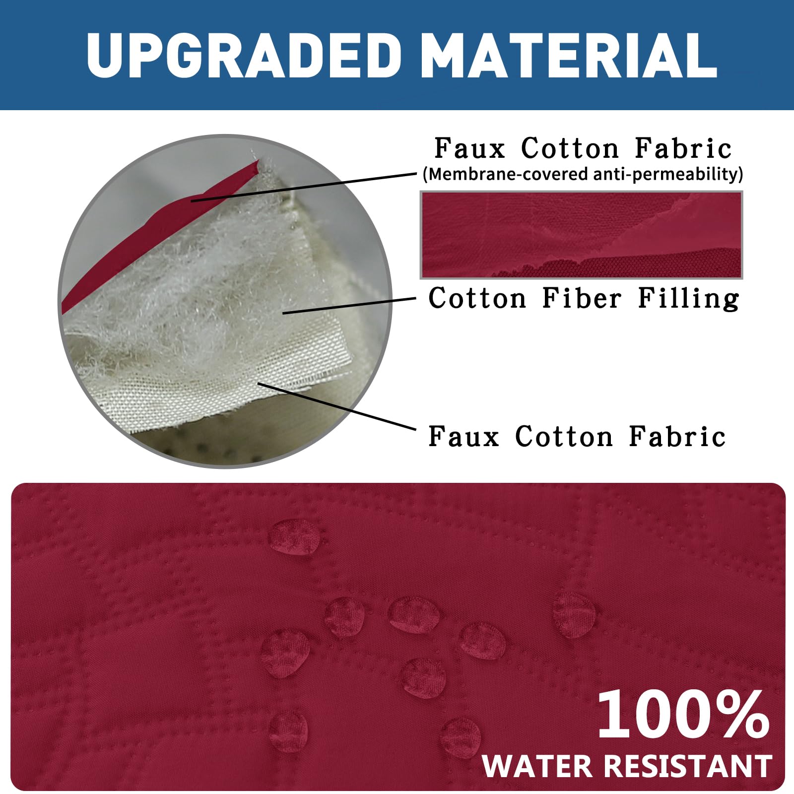 Ystyle Copridivano 3 Posti Con Penisola, Copridivano Angolare, Copri Divano Angolare Con Penisola A Sinistra Destra, Copridivano Chaise Longue, Copridivano L (255cm, Borgogna)