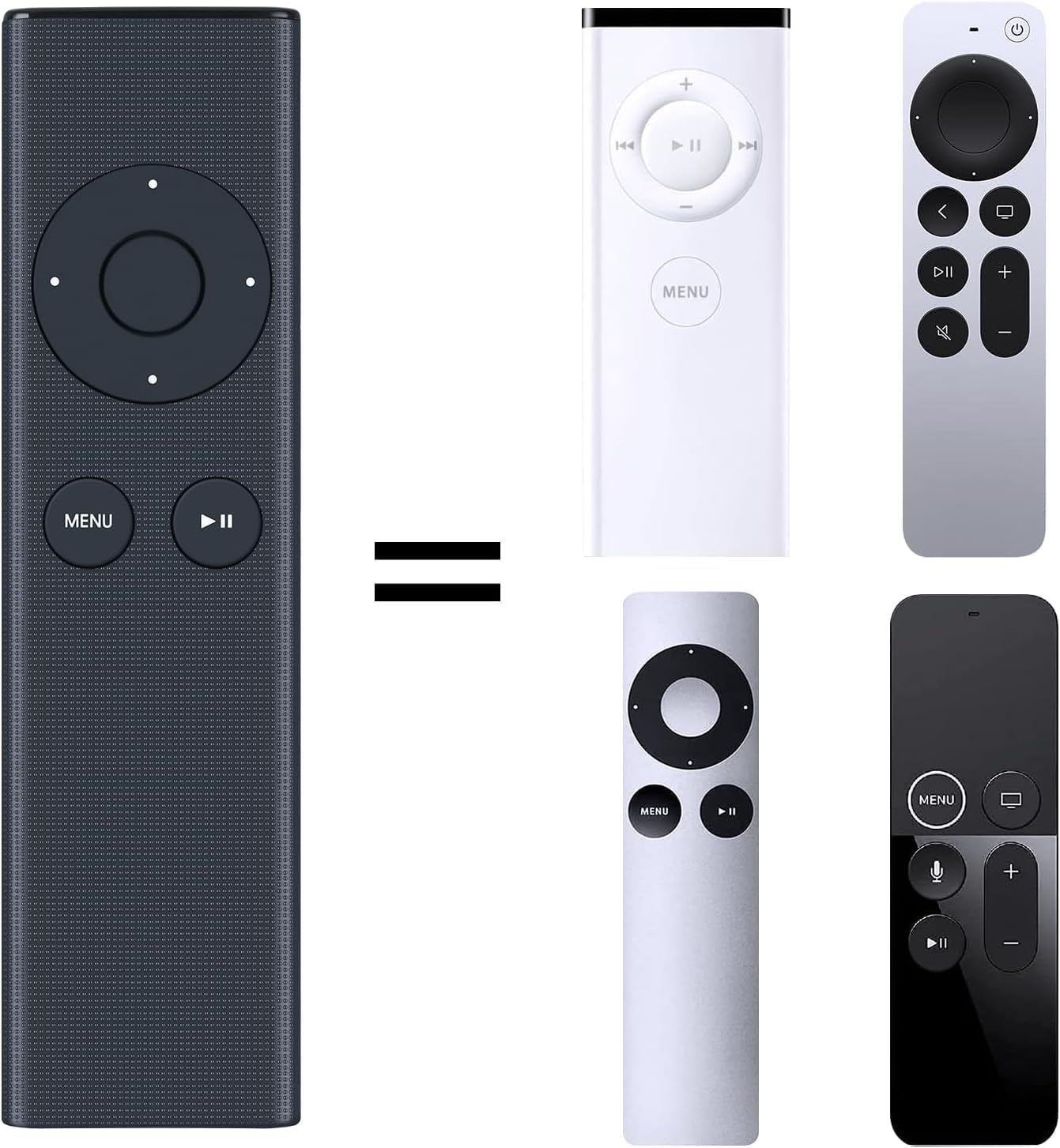New Replaced Remote fit for apple 1 2 3 4 A1427 A1469 A1378 A1294 MD199LL/A MC572LL/A MC377LL/A MM4T2AM/A MM4T2ZM/A TV Macbook iPhone ipad ipod universal Dock Music System