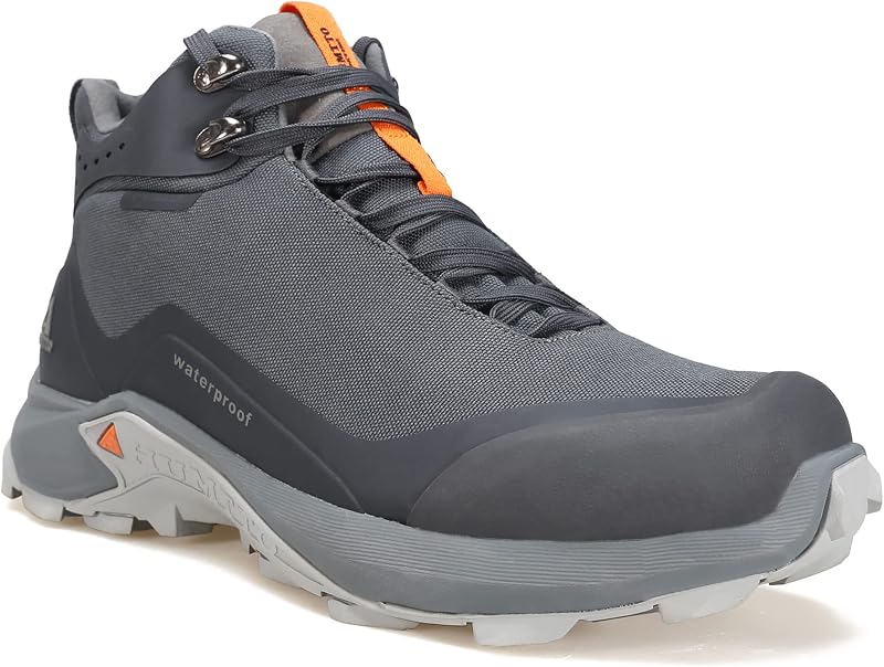 Botas de senderismo impermeables todo terreno HUMTTO para hombre | Ligero Transpirable Cómodo Antideslizante Durable Tobillo al aire libre Trekking
