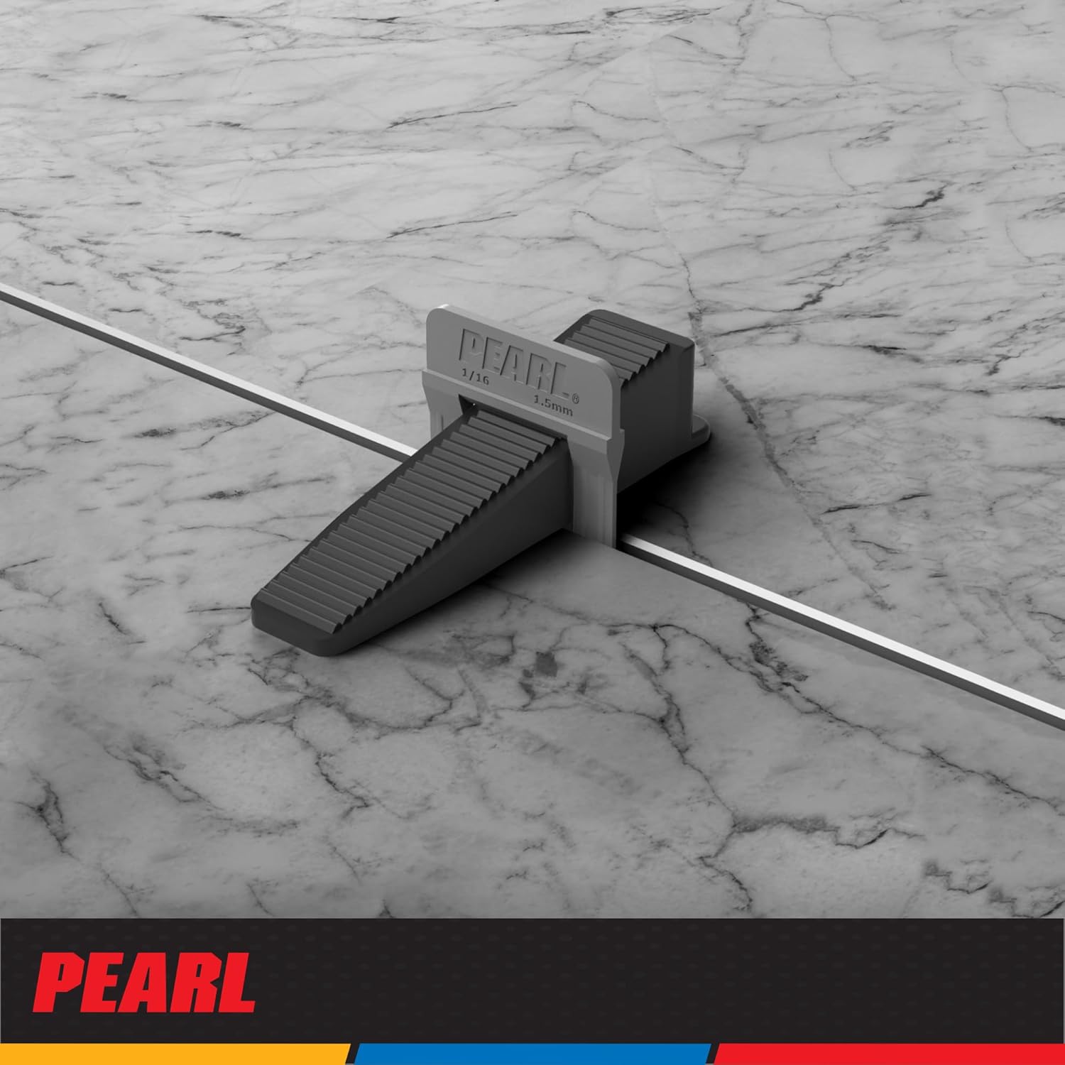 PEARL ABRASIVE CO. Leveling System Box of 2000, Gray, 1/16"