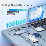 USB C Station d'arrimage pour Ordinateur portable Dual Monitor, USB-C Adaptateur Hub Multiport 15 en 1 Dongle avec 2 HDMI, DisplayPort,100W PD,Ethernet,2 USB-C 10Gbps,5 USB-A,SD/TF, USBC Dock pour MacBook/Dell/HP/Lenovo