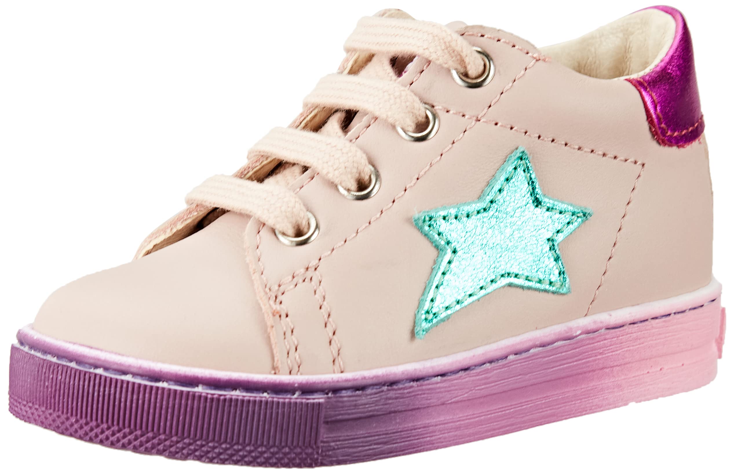 Falcotto Girls' Sasha Trainers, White, 4 UK Child