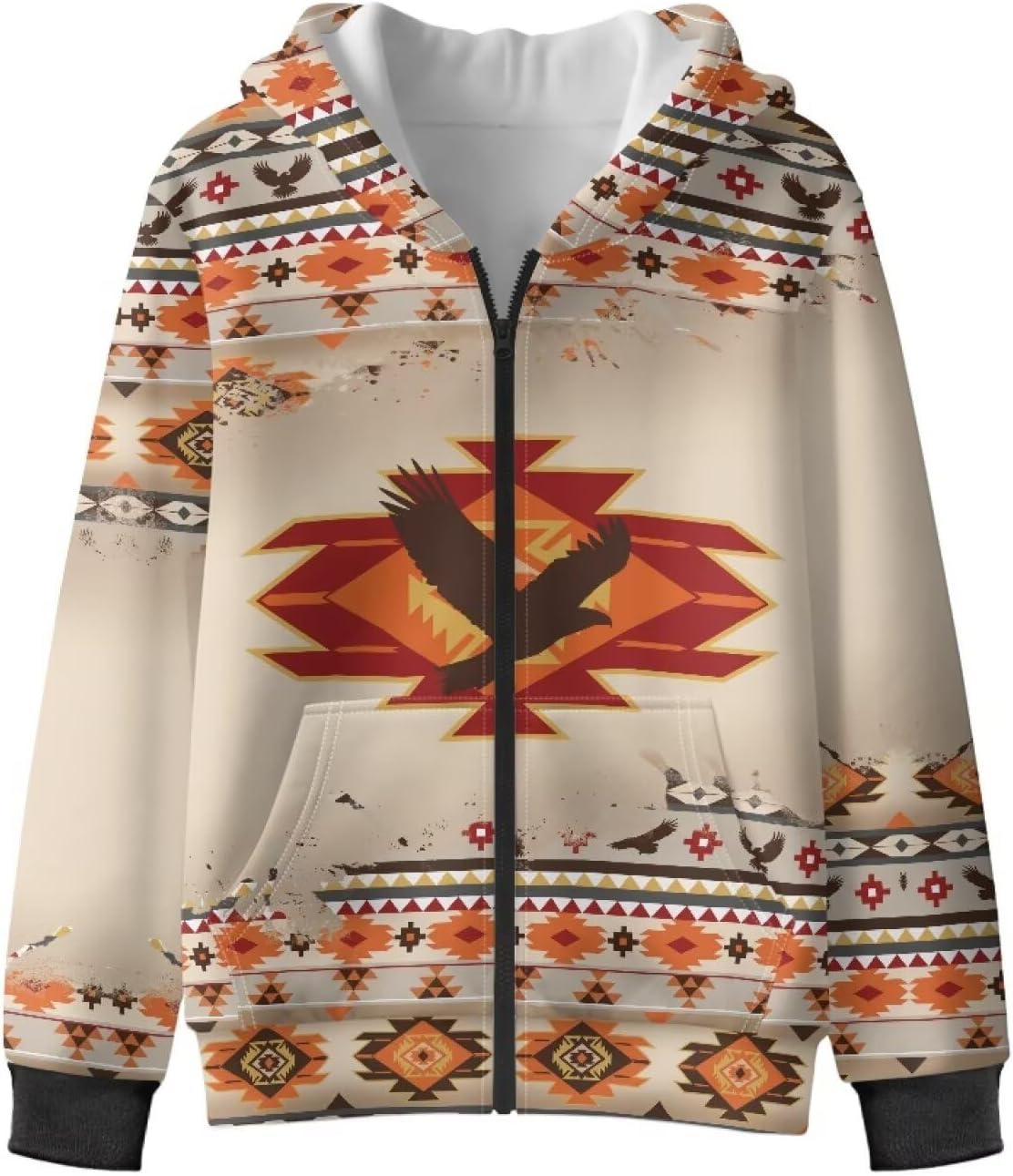 Suobstales Girls Boys Sweatshirt Zip Up Hoodies Long Sleeve Sports Jacket with Pocket Athletic Hoodie Outerwear Top Size 6-16